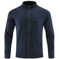thumbnail image 1 of Men's Sport Track Jacket Full Zip Workout Athletic Fitness Running Jackets for Training Quick Dry Lightweight Tennis Gym Shirts Size M-2XL Blue, 1 of 2