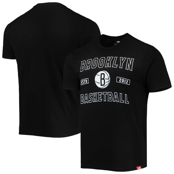 Men's Sportiqe Black Brooklyn Nets Tri-Blend T-Shirt