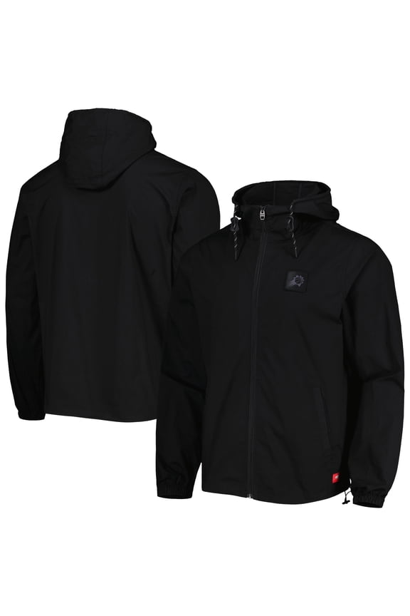 Men's Sportiqe Black Phoenix Suns Madera Ripstop Full-Zip Jacket