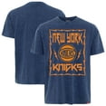 thumbnail image 1 of Men's-Sportiqe  Blue New York Knicks Distressed Rock & Roll Collection Angus Premium Mineral Wash T-Shirt, 1 of 3