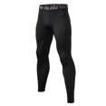thumbnail image 1 of Men's Sports Compression Pants Running Workout Leggings Quick Dry Gym Basketball Athletic Base Layer Bottoms Black, 1 of 3