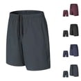 thumbnail image 1 of Men's Sports Compression Shorts Quick Dry Athletic Workout Fitness Running Breathable Lightweight 2-In-1 Training Shorts For Gym | Zenithor,Black L, 1 of 7