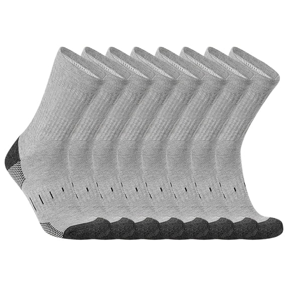 Men's Sports Crews Socks with Cushion Thick Cushiones Athletic Socks for Running Hiking Everyday Sock Casual Ankle Sock