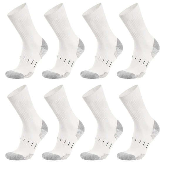 Men's Sports Crews Socks with Cushion Thick Cushiones Athletic Socks for Running Hiking Everyday Sock Casual Ankle Sock