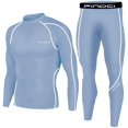 thumbnail image 1 of Men's Sports Running Set Compression Shirt + Pants Skin-Tight Long Sleeves Quick Dry Fitness Tracksuit Gym Yoga Suits, 1 of 5
