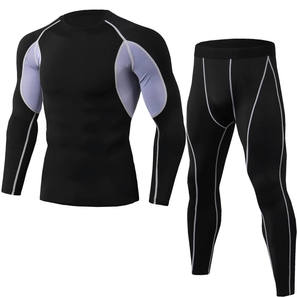 JUST CARE Men's Sports Running Set Compression Shirt + Pants Skin-Tight  Long Sleeves Quick Dry Fitness Tracksuit Gym Yoga Suits (S) : :  Clothing & Accessories