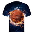 thumbnail image 1 of Men's Sports Shirt Basketball Short Sleeve Sports Suitable For Running Fitness T Shirt Mens Shirts Large Dark Tee Shirt Men T Shirts Graphic Pack Neck Top for Men Men's Shirts Big And Tall Mens Shorts, 1 of 4