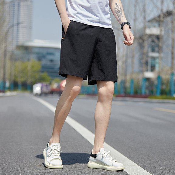 Men's Sports Shorts Zipper Pocket Casual Shorts Loose Shorts For Running, Workout, Training, Basketball