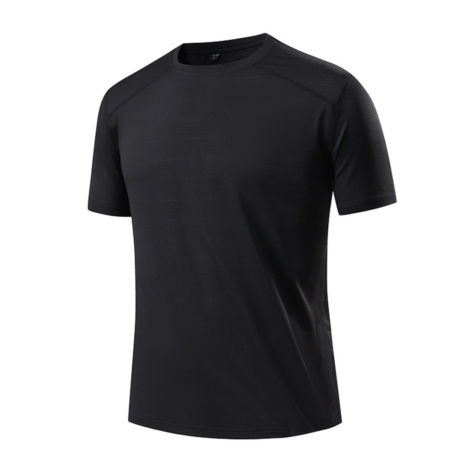 Jual Summer Men's Fat Plus Size Mesh Ice Silk Short Sleeve T-shirt Fat