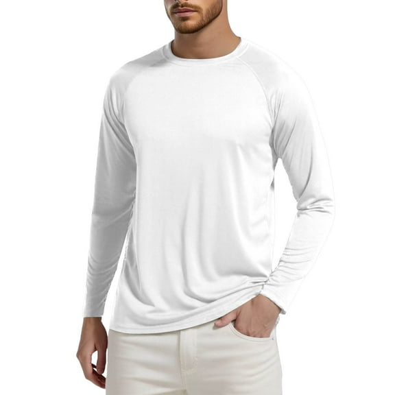 Men's Sports T-Shirt Short Sleeve UPF 50+ Quick Dry Training Shirt - Lightweight, Polyester-Spandex, S-XXXL Sizes for Workout & Casual Wear