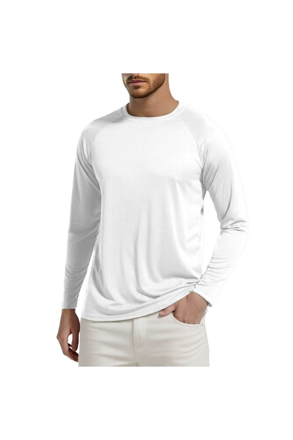 Men's Sports T-Shirt Short Sleeve UPF 50+ Quick Dry Training Shirt - Lightweight, Polyester-Spandex, S-XXXL Sizes for Workout & Casual Wear