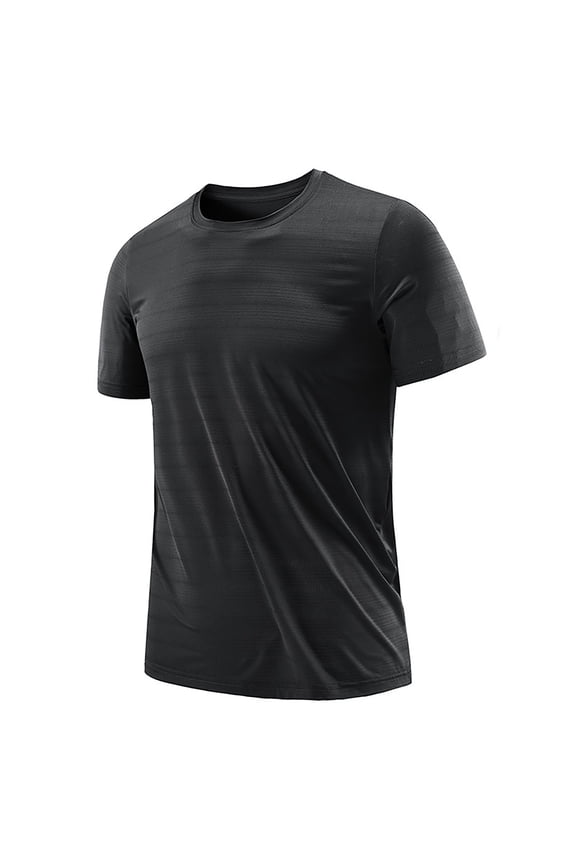 Men's Sports T Shirt Thin Ice Silk Short Sleeve Activewear Lightweight Breathable Casual Tee for Workout Running Gym Men's Lightweight Crewneck Tee Tops
