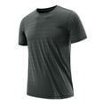 thumbnail image 1 of Men's Sports T Shirt Thin Ice Silk Short Sleeve Activewear Lightweight Breathable Casual Tee for Workout Running Gym Men's Lightweight Crewneck Tee Tops, 1 of 3