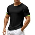 thumbnail image 1 of Men's Sports T-Shirts - Breathable Quick-Dry, Loose Fit, Polyester, Spring/Summer, Sizes S-XXXL (Bust 95-125cm), 1 of 6