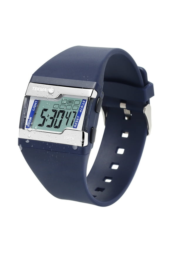 Men's Sports Watch 10 ATM Waterproof for Swimming and Diving with Lap Stopwatch, Alarm Clock, Calendar, Backlight, 12 or 24 Hours Format