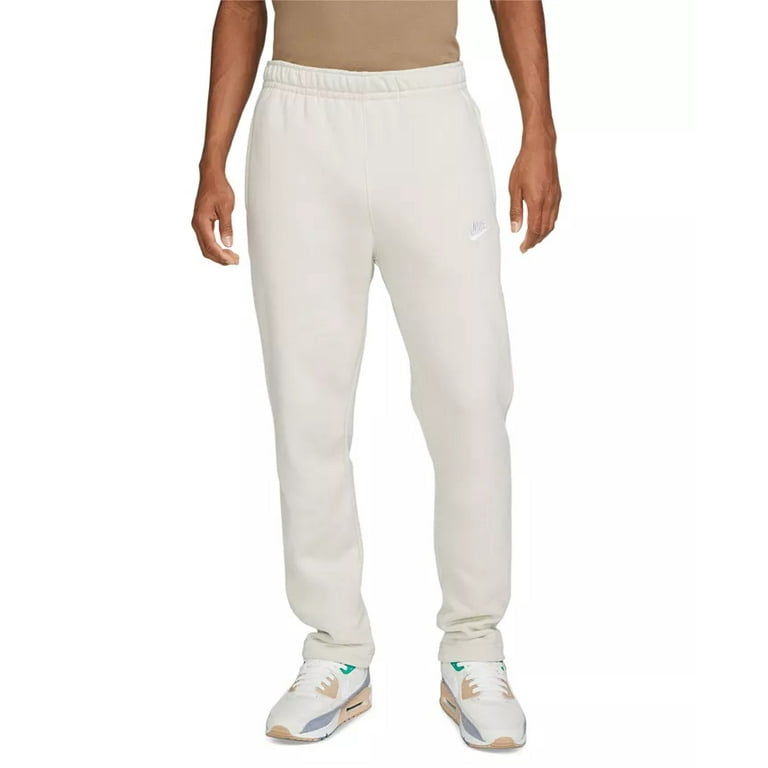 Nike Sportswear Club Fleece Men s Pants Color Light Bone Light Bone White Size M Walmart