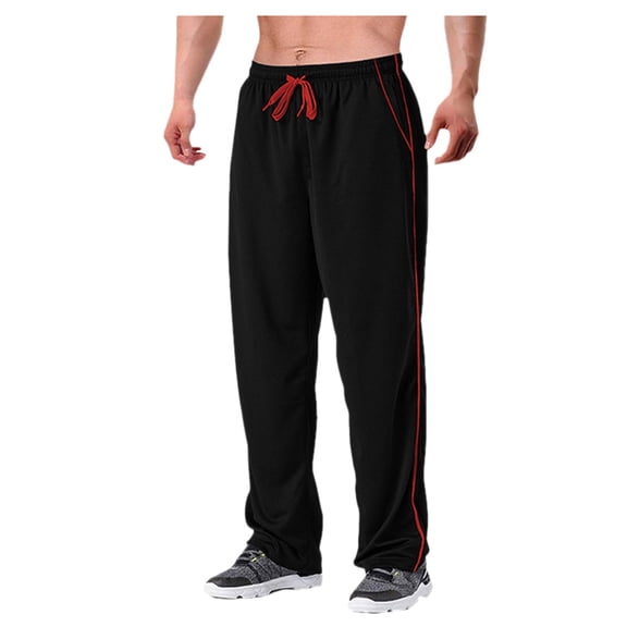 Men's Sportswear Straight Leg Breathable Pants for Comfort and Everyday Casual Wear with Flexible Fabric Design Comfortable Sweatpants for Men Relaxed Fit Pant