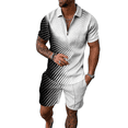 thumbnail image 1 of Men's Sportswear T-shirt and Shorts Set - Perfect for Summer Comfort and Style, 1 of 3