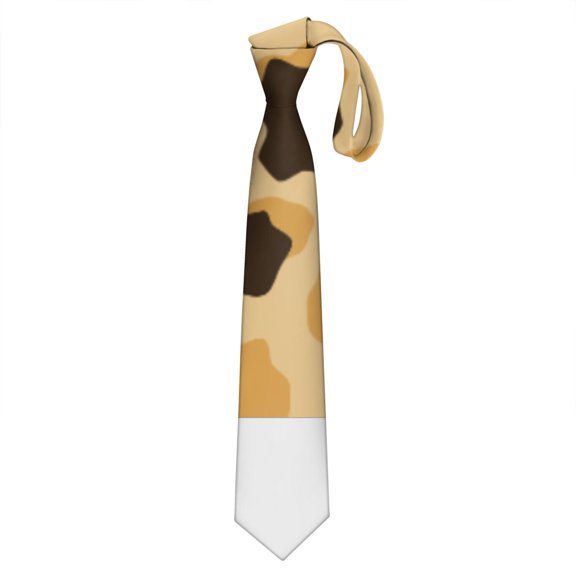 Men's Spotted Tie&nbsp;– Cheetah & Leopard Pattern, Skinny Necktie for Wild Aesthetic