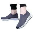 thumbnail image 1 of Men's Spring And Summer Fashion Breathable Solid Color Casual Shoes Comfortable And Light On Shoes 7.5 Dark Gray, 1 of 8
