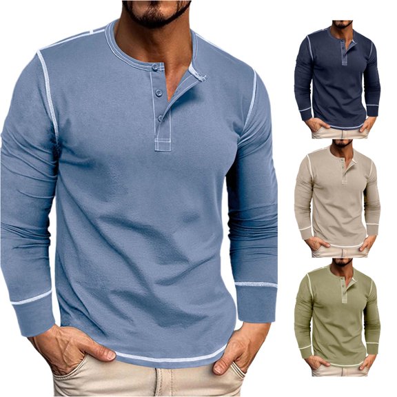Men's Spring Leisure Fashion Movement Large Size Long Sleeve Round Neck T Shirt Mens Big And Tall Shirts S