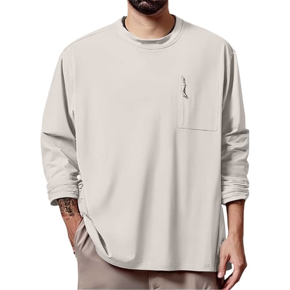 Men's Spring Lightweight Quick - Drying Sports Long - Sleeve T - Shirt, Sunscreen and Wicking
