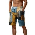 thumbnail image 1 of Men's Spring Summer Color Beach Pants Drawstring Elastic Waist Breathable Soft Shorts - Casual Streetwear with Tie Pocket, Machine Washable, 1 of 4
