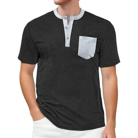 Men's Spring/Summer Color Casual Breathable Short Sleeve Jacket Suitable for Various Outdoor Activities