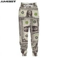 thumbnail image 1 of Men's Spring and Autumn Fashion Pants Money 3D Printed Jogging Pants Unisex Harajuku Street Leisure Sports Straight leg Pants, 1 of 6