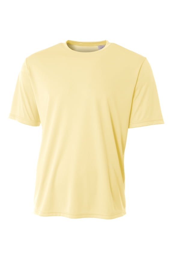 Men's Sprint Performance T-Shirt - LIGHT YELLOW - 4XL