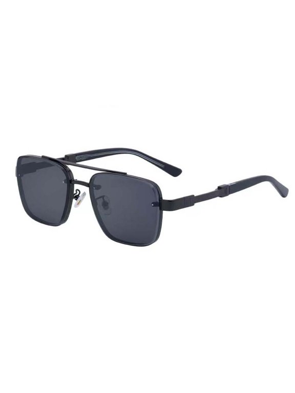 Men's Square Aviator Sunglasses, UV400 Outdoor Driving Fashion Eyewear