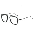 thumbnail image 1 of Men's Sunglasses Square Metal Frame UV400 Protection Fashion Sun Glasses for Men Non-Polarized PC Lens 99 Percent, 1 of 2