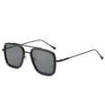thumbnail image 1 of Men's Sunglasses Square Metal Frame UV400 Protection Fashion Sun Glasses for Men Non-Polarized PC Lens 99 Percent, 1 of 2