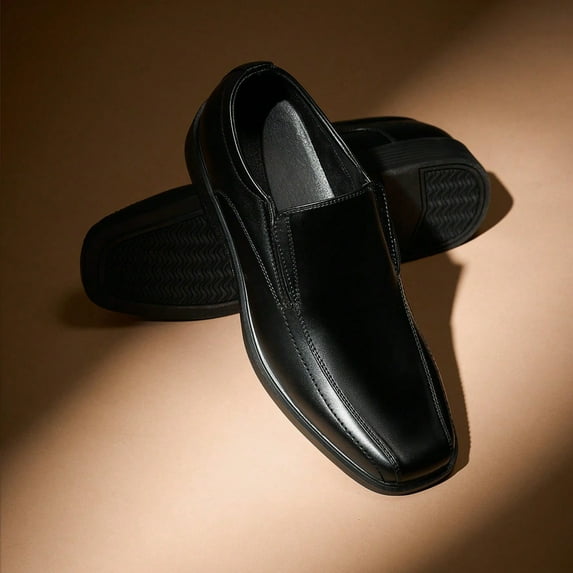 Men's Square Toe Dress Loafers Formal Shoes