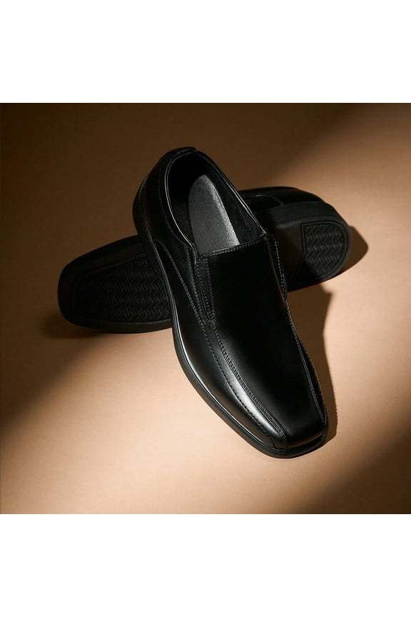 Men's Square Toe Dress Loafers Formal Shoes