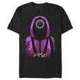 thumbnail image 1 of Men's Squid Game Circle Mask Worker Graphic Tee Black Medium, 1 of 5