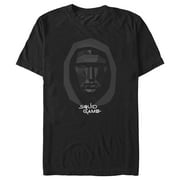 Mens Squid Game Front Man Geometric Graphic Tee Black Medium