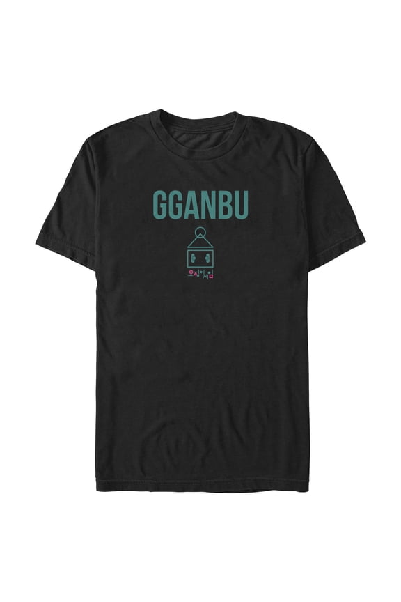 Men's Squid Game Gganbu Graphic Tee Black Large