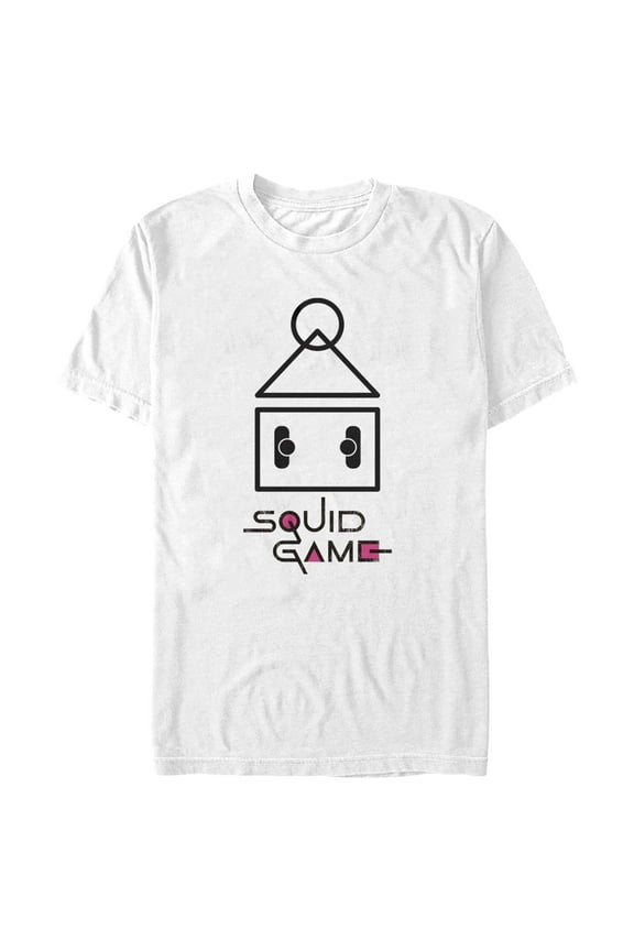 Men's Squid Game Icons Graphic Tee White Medium