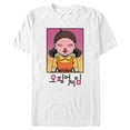 thumbnail image 1 of Men's Squid Game Neon Doll Graphic Tee White 3X Large, 1 of 5