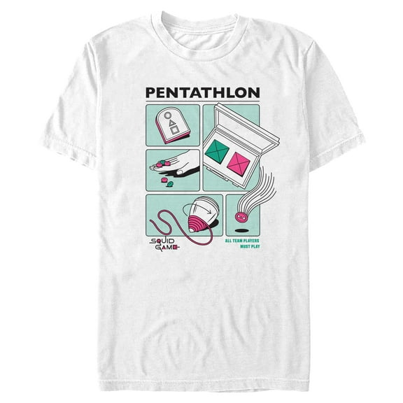 Men's Squid Game Pentathlon Graphic T-Shirt
