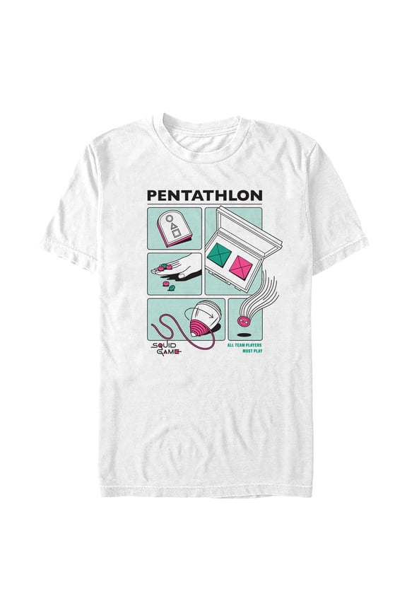 Men's Squid Game Pentathlon Graphic T-Shirt