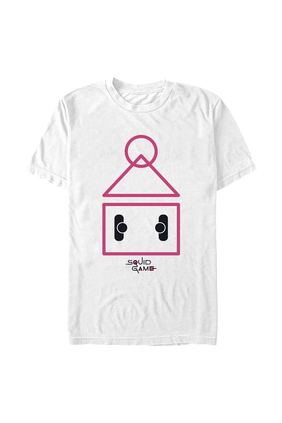 Men's Squid Game Squid Court Graphic Tee White Medium