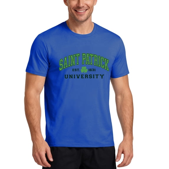 Men's St. Patrick's Day Graphic T-Shirt March 17 Shamrock Short Sleeve Crew Neck Tee