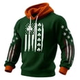 thumbnail image 1 of Men's St. Patrick's Day Hoodie Irish Pride Print Pullover Long Sleeve Sweatshirt, 1 of 2