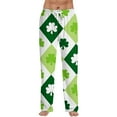 thumbnail image 1 of Men's St Patrick's Day Pants Casual Comfortable Drawstring Lounge Pants with Print Full Length Soft Polyester Spring Summer Wear 2026 Fluorescent Green S, 1 of 6