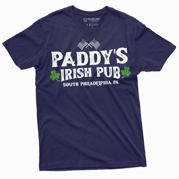 Men's St. Patrick's day T-shirt Paddy's Irish pub Saint Patricks shirt Clover shamrock Lucky Tee (3X-Large Navy Blue)