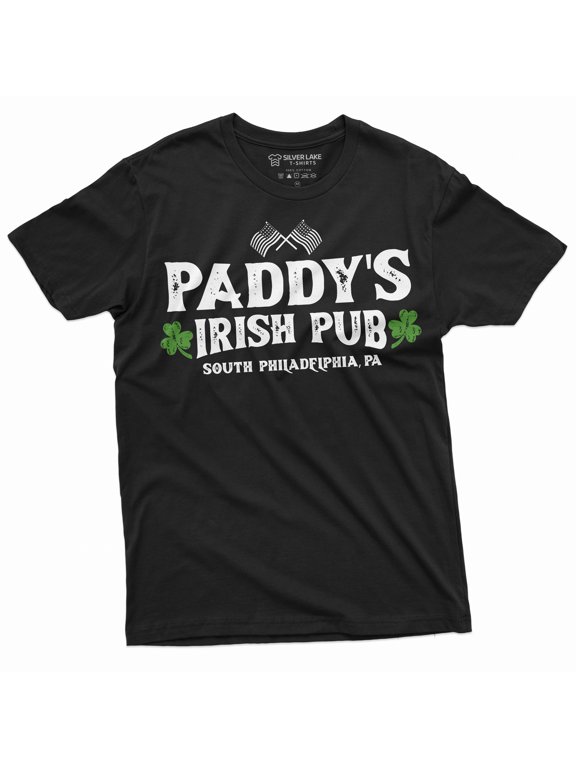 Men's St. Patrick's day T-shirt Paddy's Irish pub Saint Patricks shirt Clover shamrock Lucky Tee (X-Large Black)