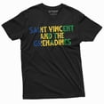 thumbnail image 1 of Men's St. Vincent and the Grenadines T-shirt Saint Vincent and the Grenadines flag embleb tee, 1 of 7