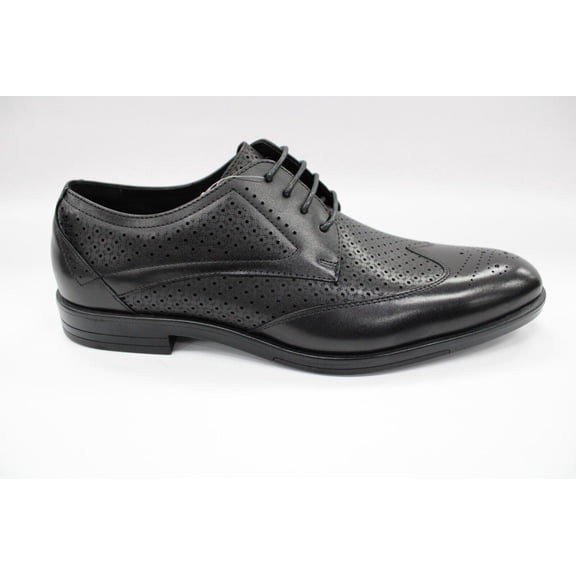 Men's Stacy Adams Black Asher Leather Lace Up Dress Shoes 25653